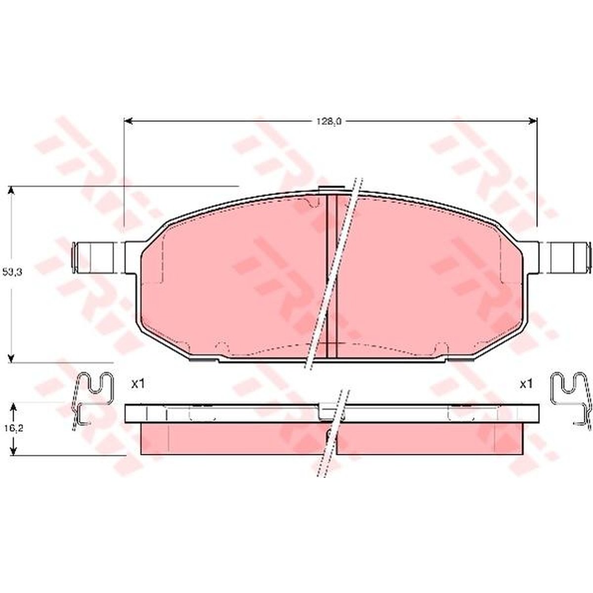 TRW Cotec Brake Pad Set GDB3153