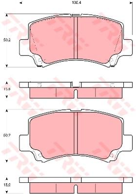 TRW Cotec Brake Pad Set GDB3221