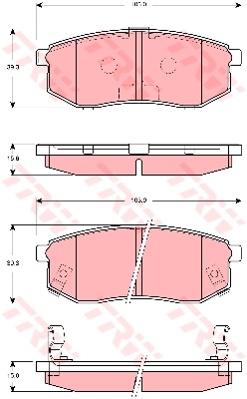 TRW Cotec Brake Pad Set GDB3260