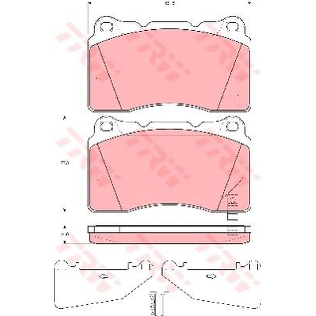 TRW Cotec Brake Pad Set GDB3349