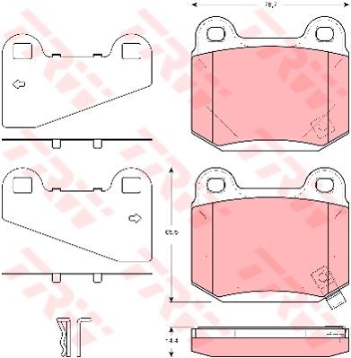 TRW Cotec Brake Pad Set GDB3350