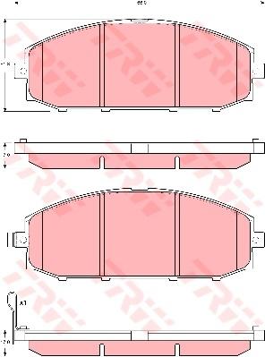 TRW Cotec Brake Pad Set GDB3361