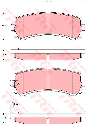 TRW Cotec Brake Pad Set GDB3362