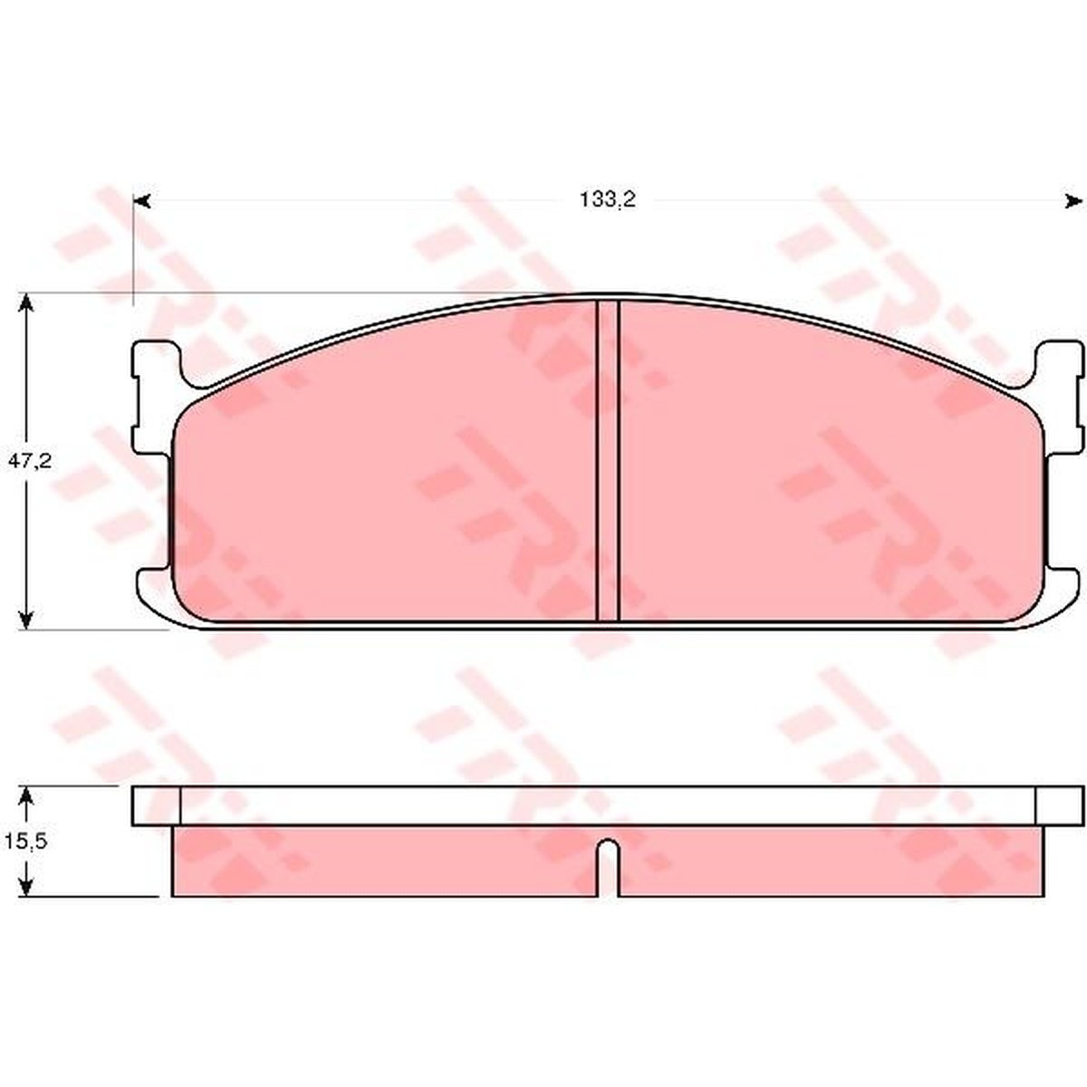 TRW Cotec Brake Pad Set GDB345
