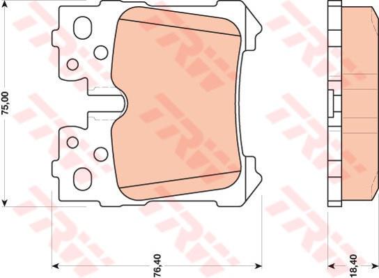 TRW Cotec Brake Pad Set GDB3475