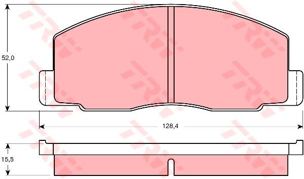 TRW Cotec Brake Pad Set Front GDB388