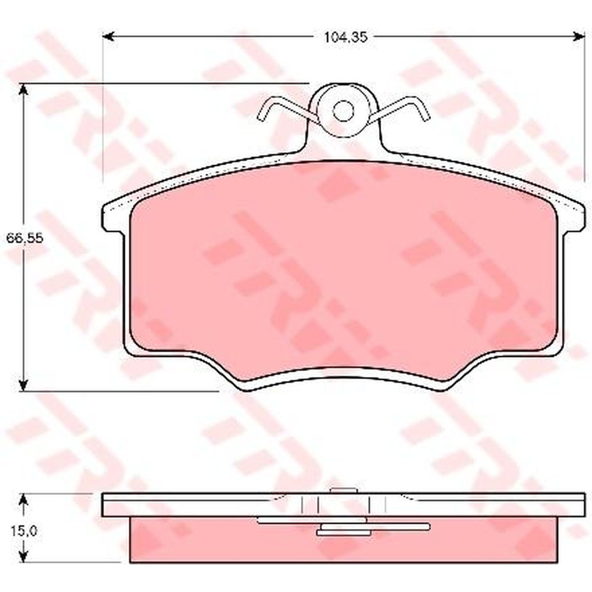 TRW Cotec Brake Pad Set Front GDB403