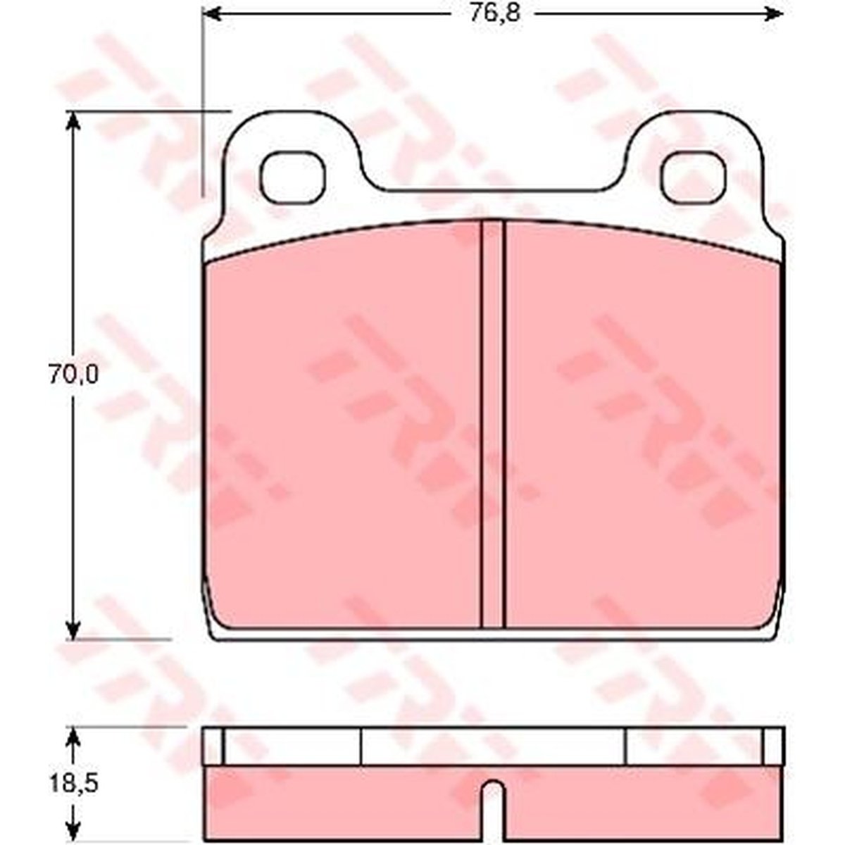 TRW Cotec Brake Pad Set GDB407