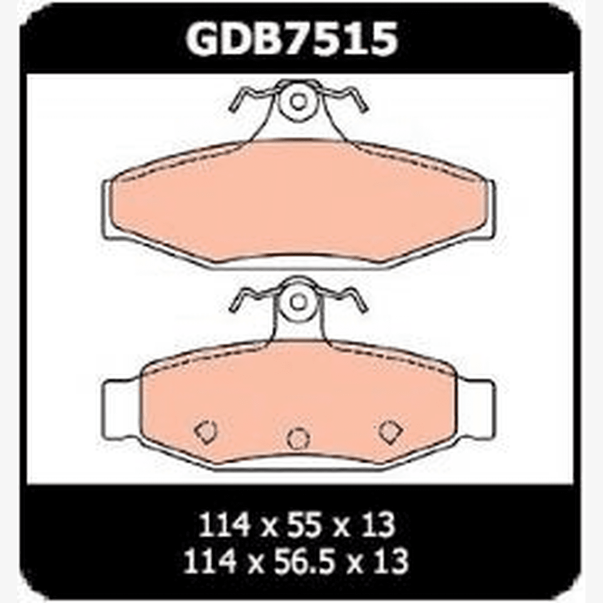 TRW Cotec Brake Pad Set Rear GDB7515