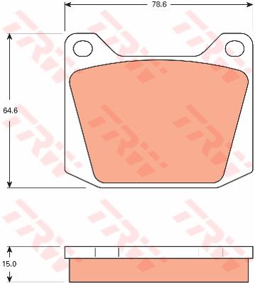 TRW Cotec Brake Pad Set Front GDB7567