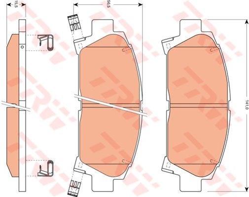 TRW Cotec Brake Pad Set GDB7581