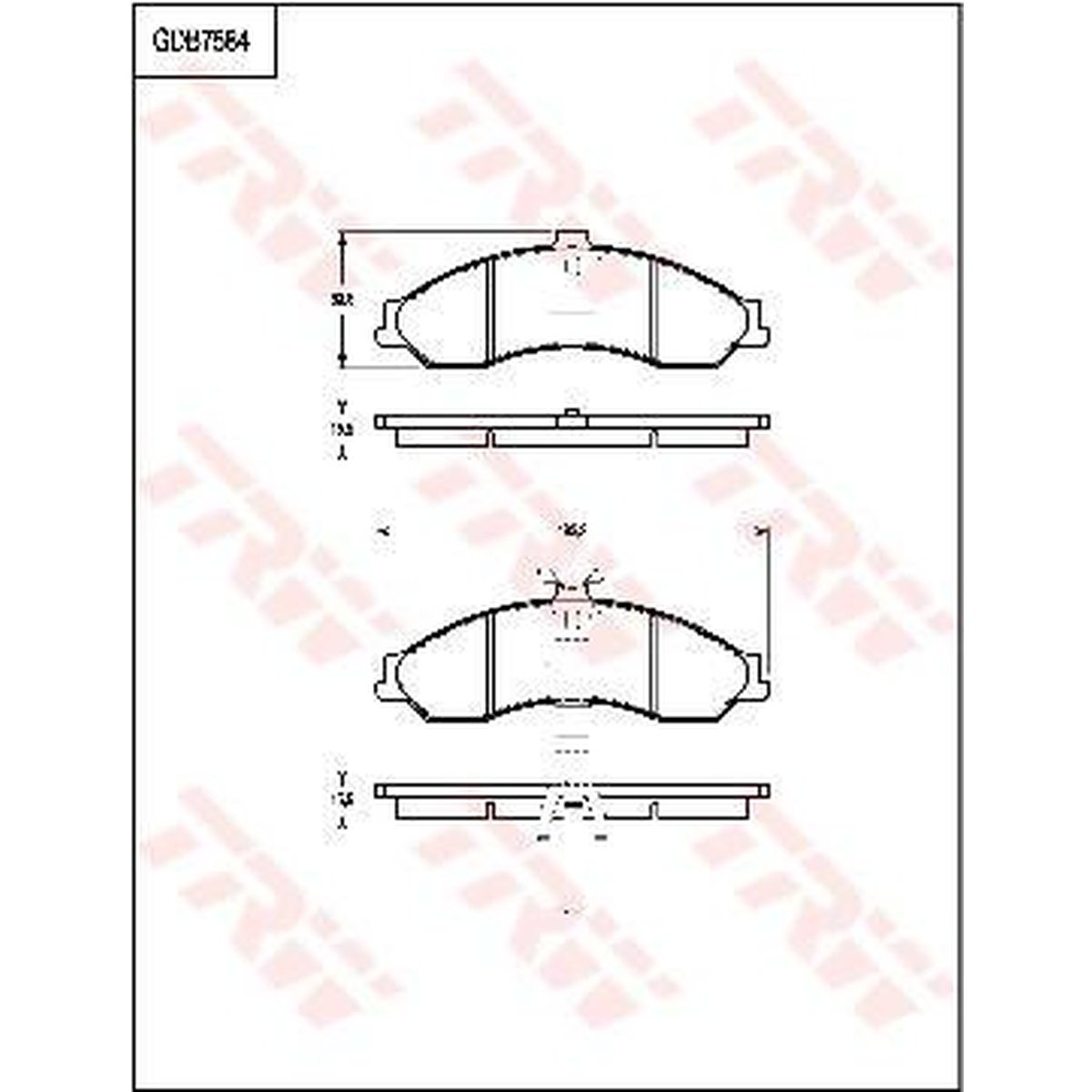 TRW Cotec Brake Pad Set GDB7584