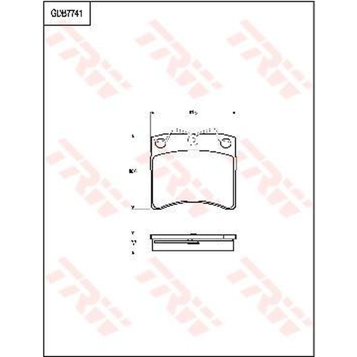 TRW Cotec Brake Pad Set GDB7741