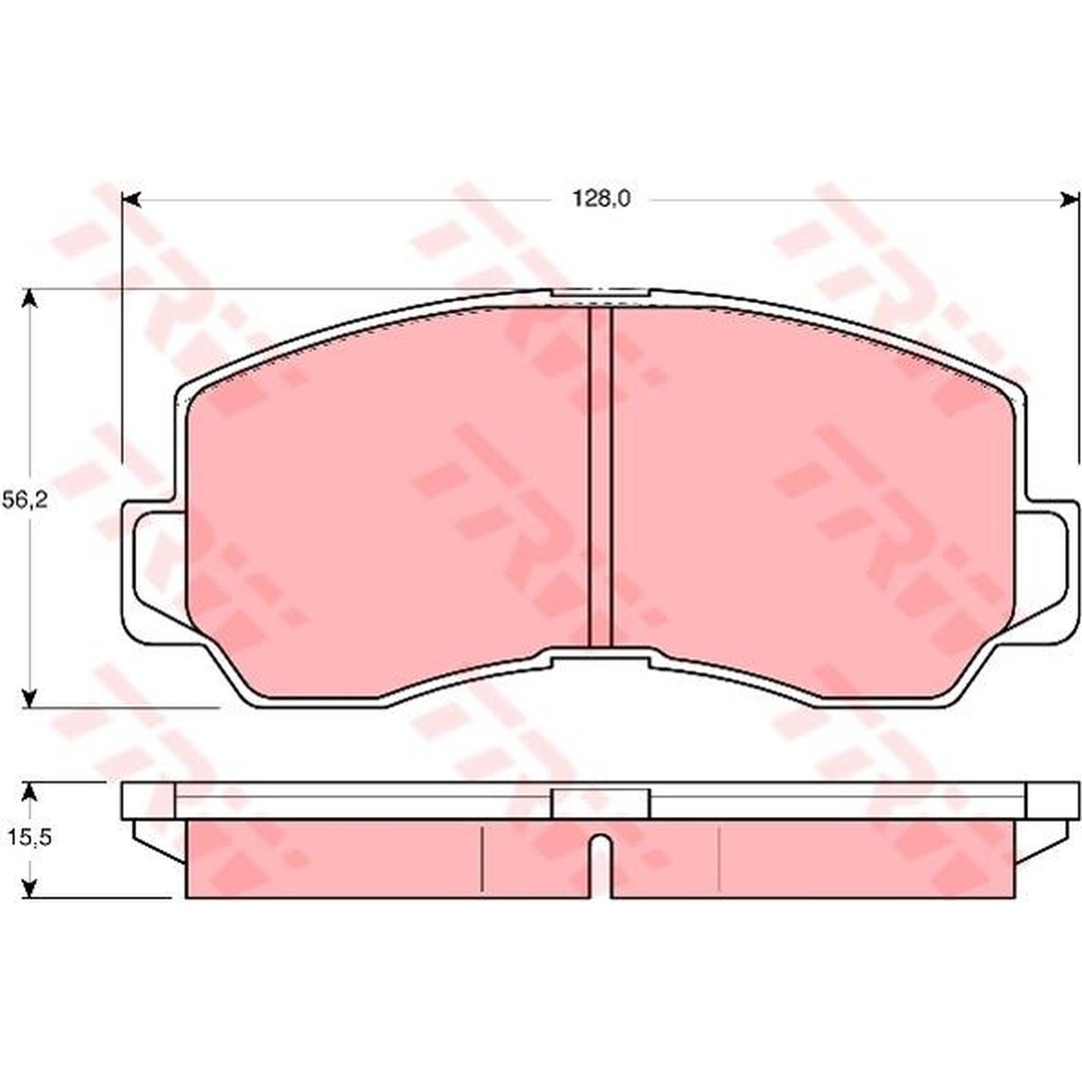 TRW Cotec Brake Pad Set GDB785