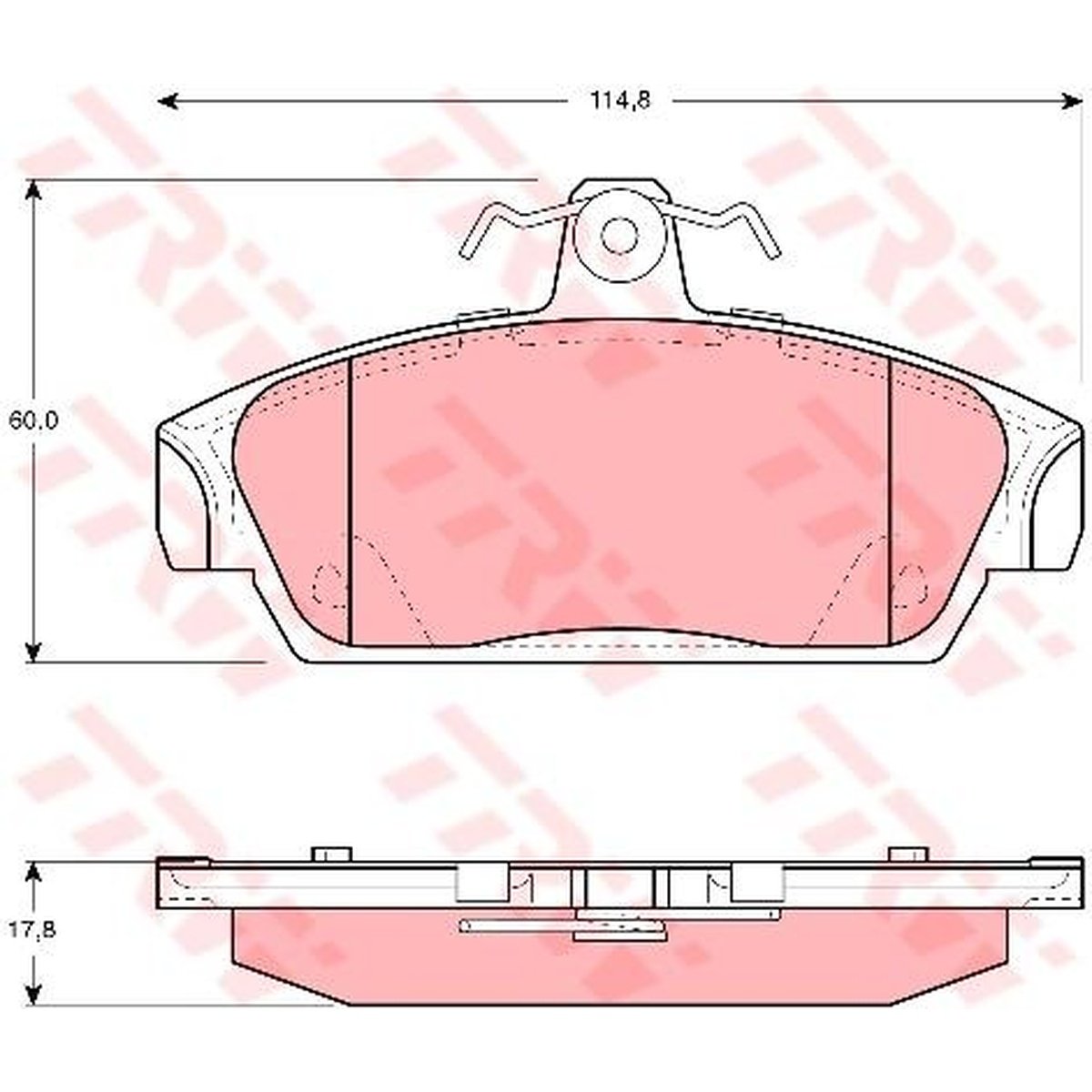 TRW Cotec Brake Pad Set GDB859
