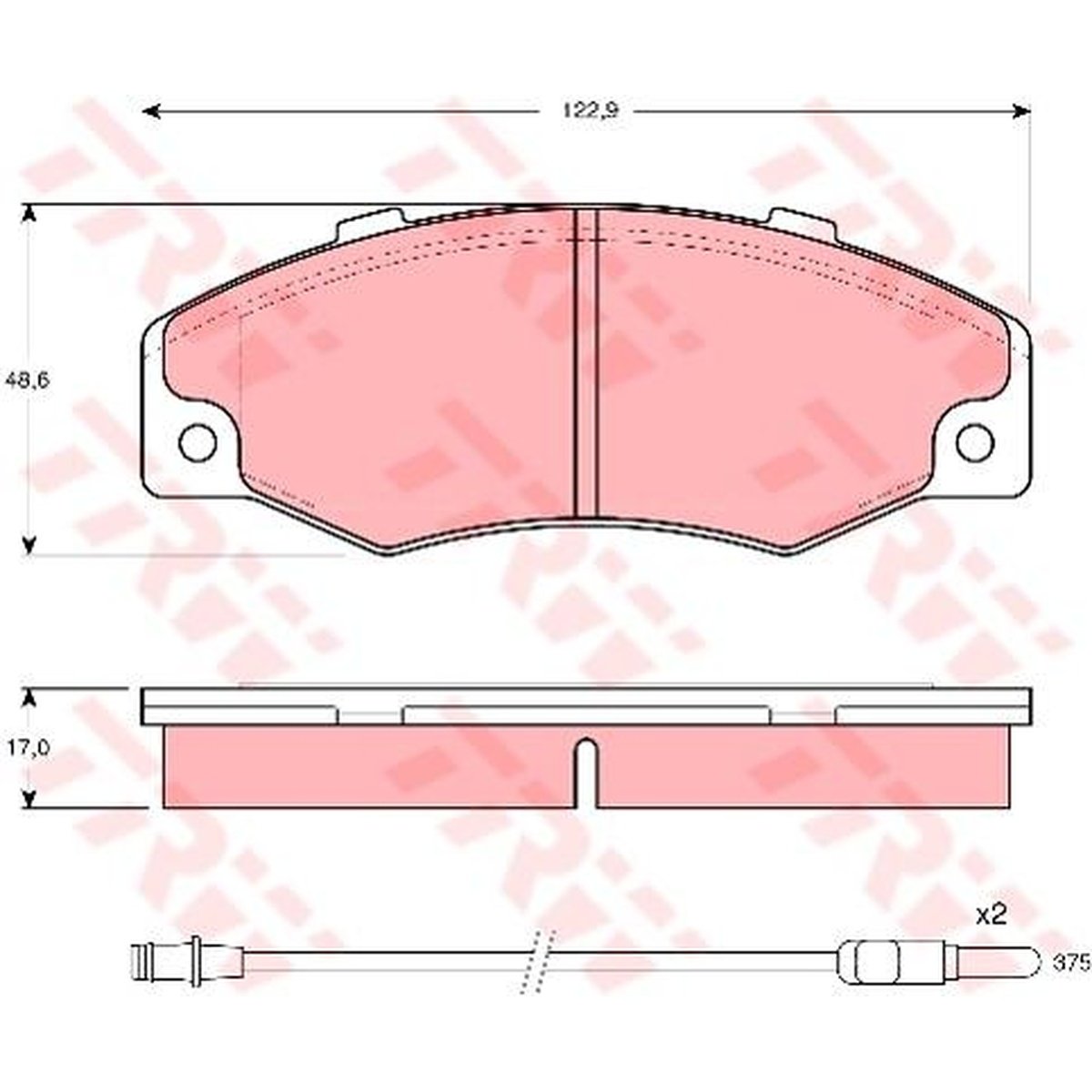 TRW Cotec Brake Pad Set GDB903