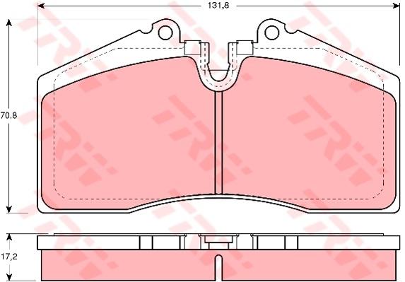 TRW Cotec Brake Pad Set GDB966