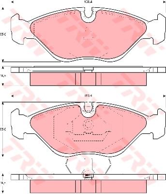 TRW Cotec Brake Pad Set GDB969