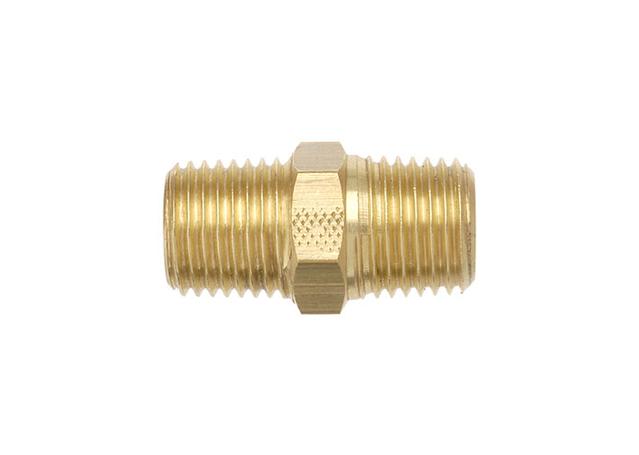 TubeFit Hexagon Joiner Brass 3/8" BSPT M 01027 06