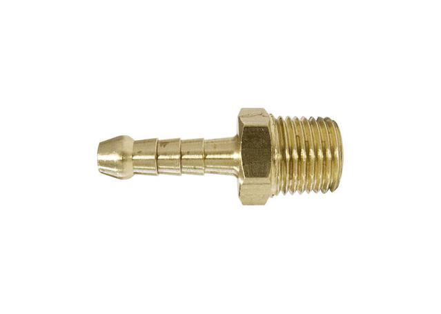TubeFit Barb Fitting Brass 1/8" BSPT x 3/16" Hose 06003 0302