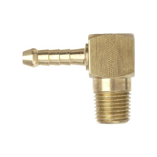 TubeFit Elbow Fitting Brass 1/4" BSPT x 1/2" Hose 06006-0804