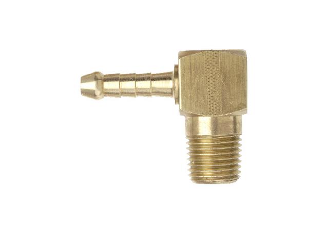TubeFit Elbow Fitting Brass 1/8" BSPT x 1/8" Hose 06006 0502