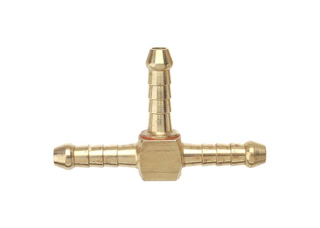 TubeFit Hose Tee 3 Way Brass 1/4" 06014 04