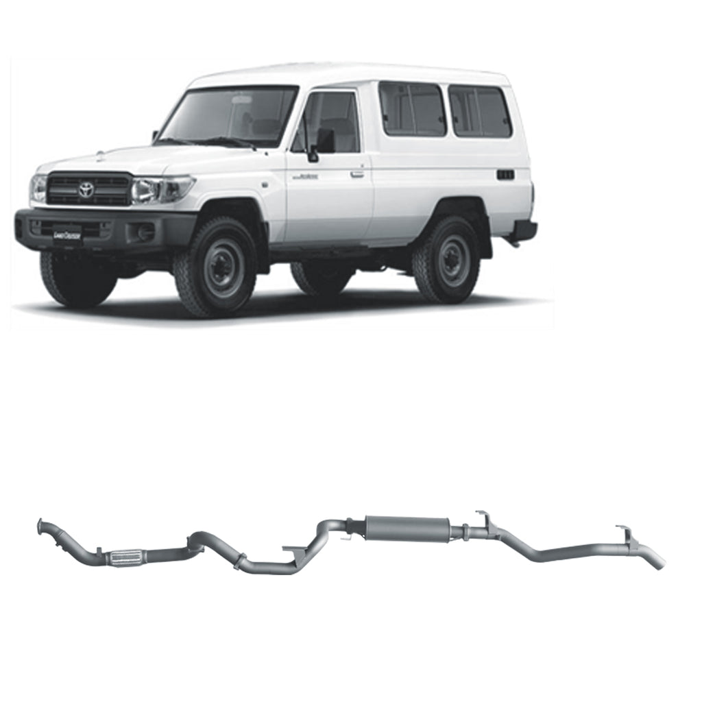 Redback Extreme Duty Exhaust 3in Dump Pipe Back (No Cat With Large Muffler) TLX41100-PM