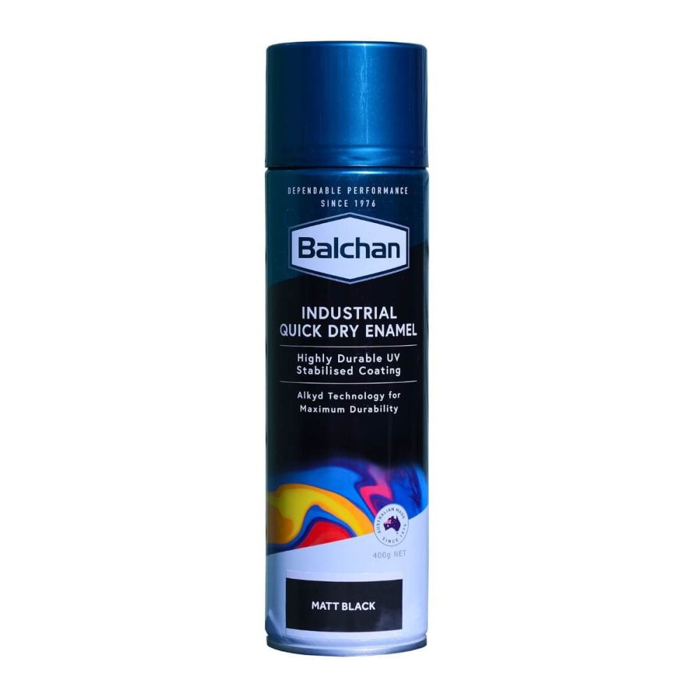 Balchan Industrial Quick Dry Enamel Matt Black BAL103003