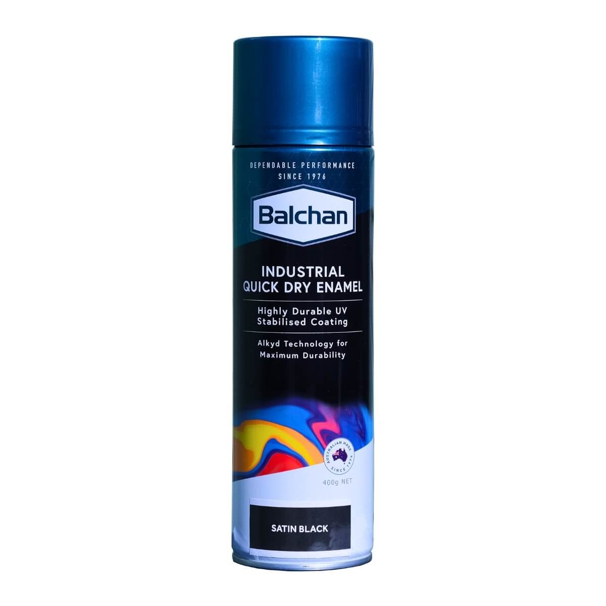 Balchan Industrial Quick Dry Enamel Satin Black BAL103002