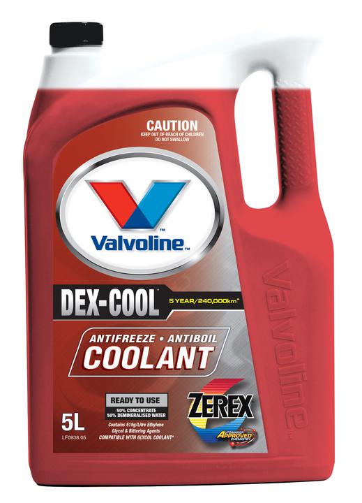 Valvoline Coolant Zerex DEX-COOL Premix 5L 0938.05