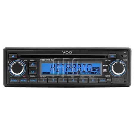 VDO CD Radio Tuner 24V 4x15W w/AM/FM/DAB/USB/AUX/MP3/WMA/Bluetooth 101.267