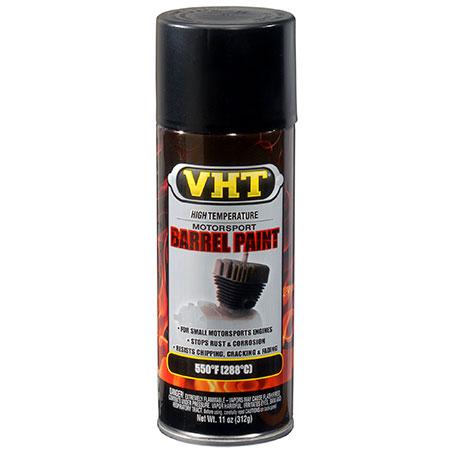 VHT Aerosol Spray Motorsport Barrel Paint Satin Black 312g SP906