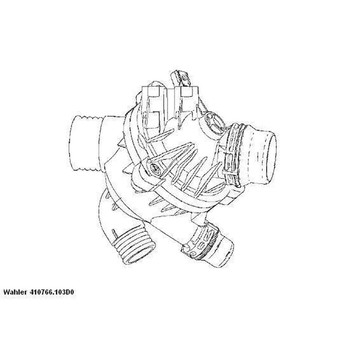 WAHLER Thermostat Housing 410766.103D0