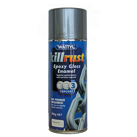 Wattyl Killrust Gloss Black Paint 300G 115202.53