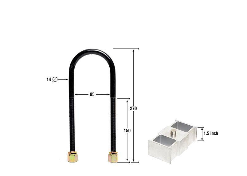 Whiteline KLB103-15 Lowering Blocks 1.5