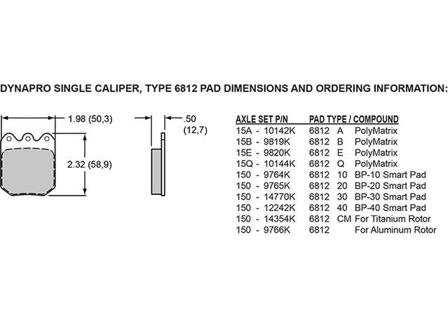 Wilwood DynaPro Single Lightweight Caliper 2 Pot Ano 120-10188