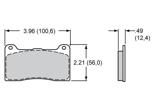 Wilwood Smart Pad BP-10 Brake Pad Set 150-9136K