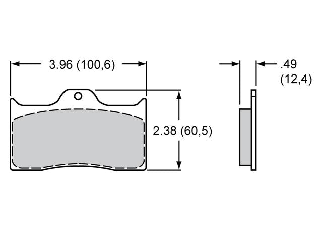 Wilwood Polymatrix E Brake Pad Set 15E-6096K