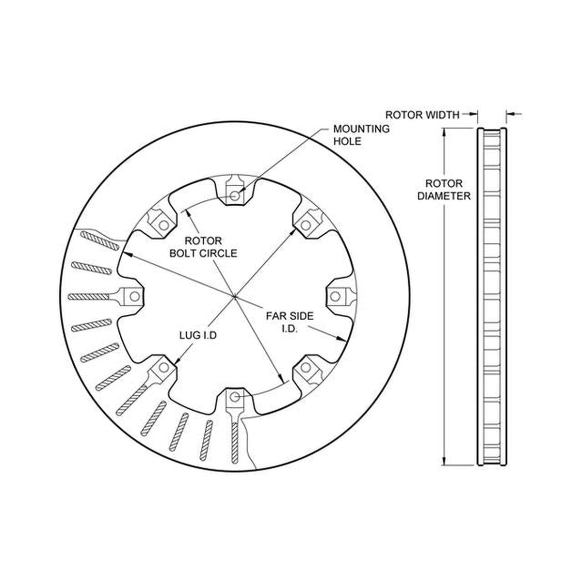 Wilwood UltraLite 310mm 32 Vane Brake Rotor 160-0277
