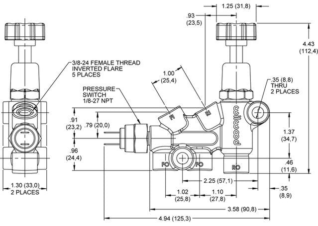 Wilwood Proportioning Valve 260-11179