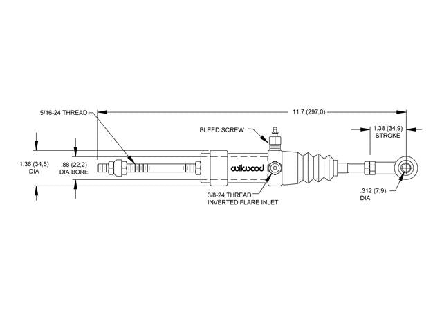 Wilwood Clutch Slave Cylinder 260-1333