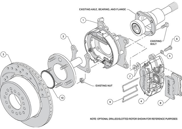 Wilwood DynaPro Dust-Boot 310mm Big Brake Kit Rear Red 140-13204-DR