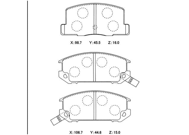 Winmax W3 Circuit Rear Brake Pad Set WMP129-W3