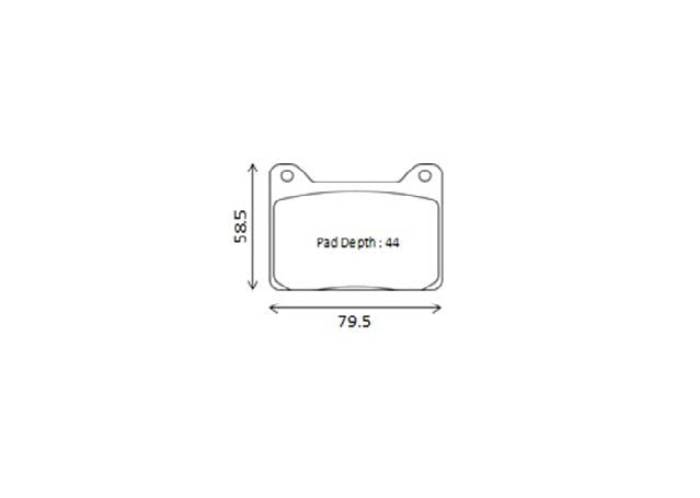 Winmax W3 Circuit Brake Pad Set WMP1309-12.5-W3