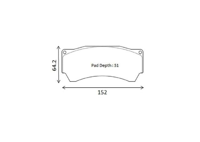 Winmax W3 Circuit Front Brake Pad Set WMP1317-16-W3