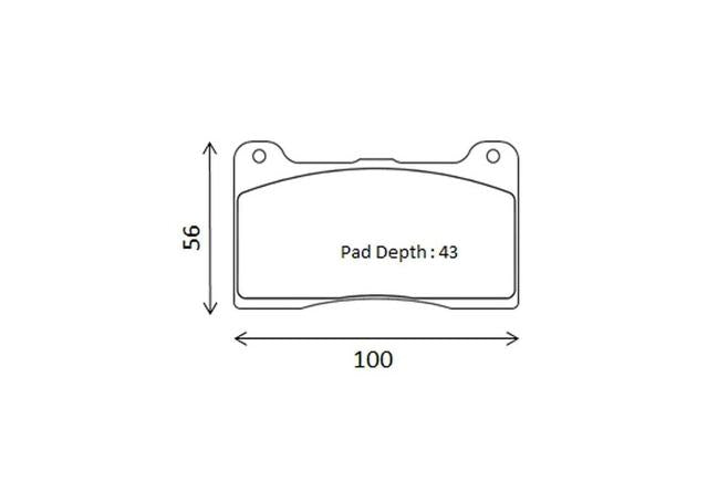 Winmax W6.5 Race Brake Pad Set WMP1363-12.5-W6.5
