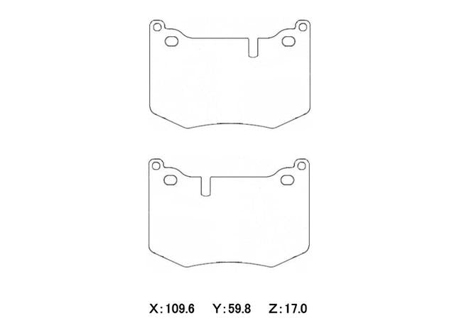 Winmax W3 Circuit Rear Brake Pad Set WMP1425-W3