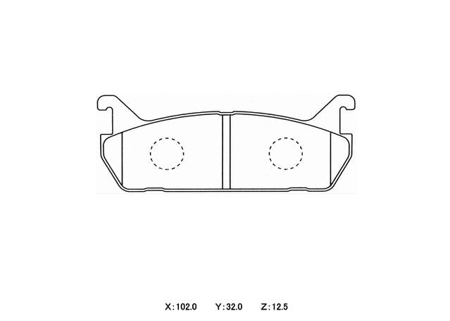 Winmax W3 Circuit Rear Brake Pad Set WMP234-W3