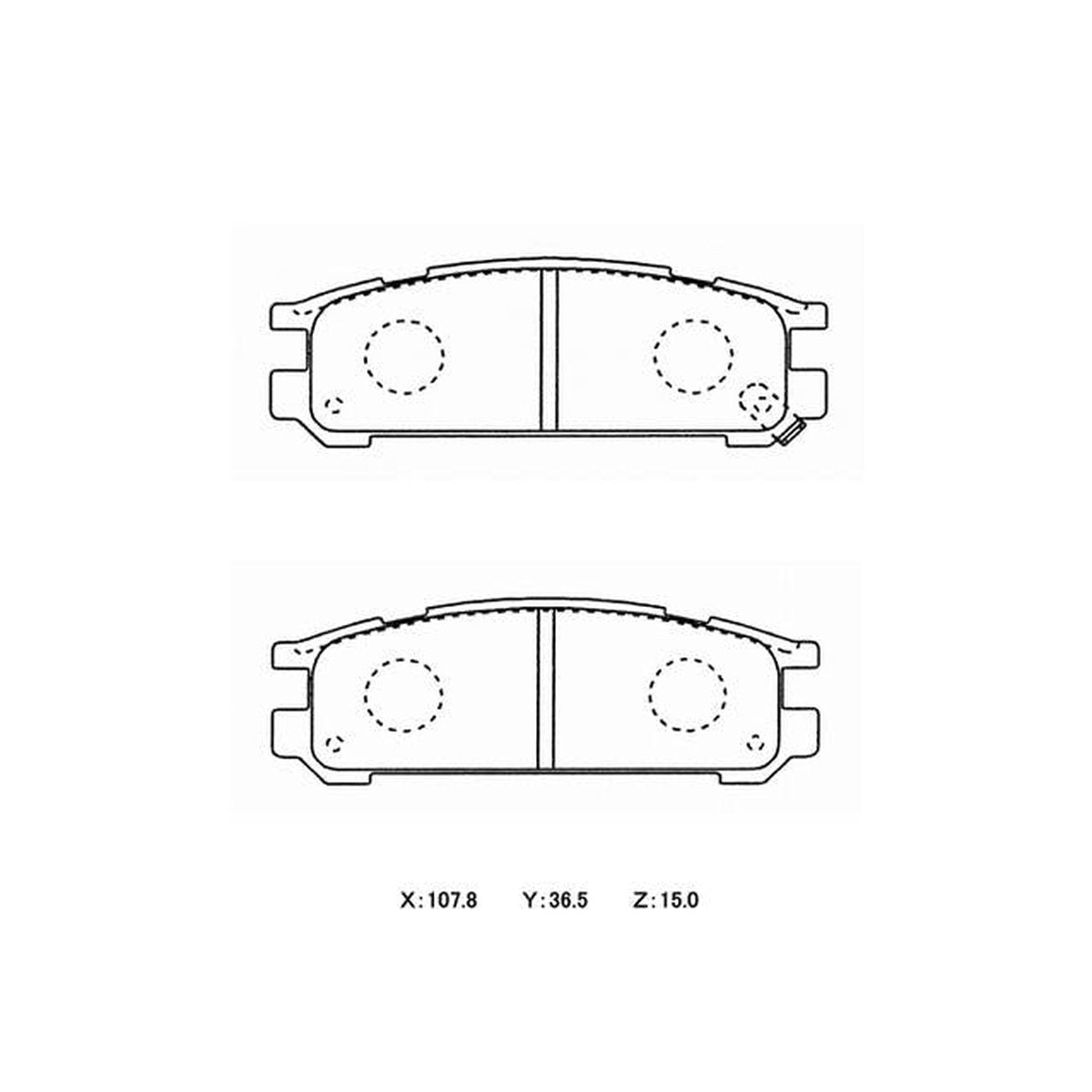 Winmax W1 Sport Rear Brake Pad Set WMP237-W1